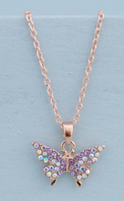 Load image into Gallery viewer, Great Pretenders Butterfly Gem Necklace
