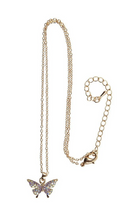Load image into Gallery viewer, Great Pretenders Butterfly Gem Necklace