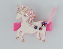 Load image into Gallery viewer, Great Pretenders Tassy Tail Unicorn Hair Clips