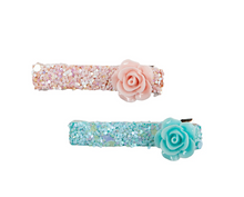 Load image into Gallery viewer, Great Pretenders Glitter Rosette Hair Clip