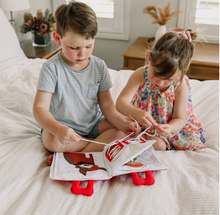 Load image into Gallery viewer, Curious Columbus Fabric Quiet Book - My Big Day