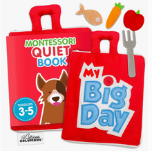 Load image into Gallery viewer, Curious Columbus Fabric Quiet Book - My Big Day