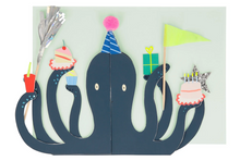 Load image into Gallery viewer, Birthday Card 3D Octopus
