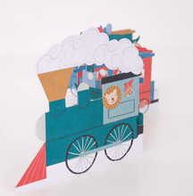Load image into Gallery viewer, Birthday Card Train Concertina
