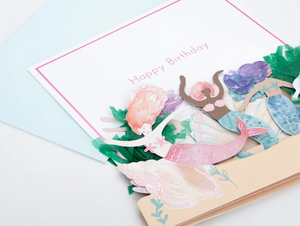 Birthday Card Mermaid Concertina