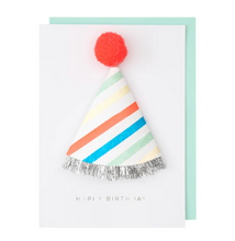 Load image into Gallery viewer, Birthday Card with Wearable Party Hat
