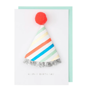 Birthday Card with Wearable Party Hat