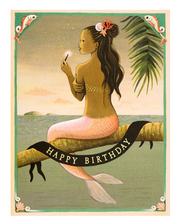 Load image into Gallery viewer, Mermaid Birthday Card