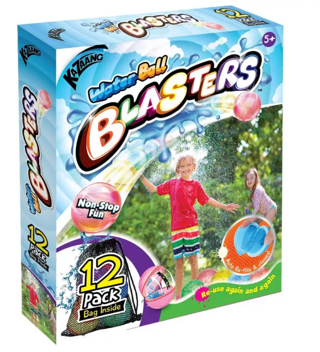 Kazaang Water Ball Blasters - Reusable Water Bombs 12 Pack