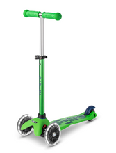 Load image into Gallery viewer, Micro Mini Deluxe Scooter - Green Blue LED