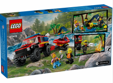Load image into Gallery viewer, Lego City 4x4 Fire Truck with Rescue Boat 60412