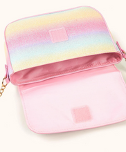 Load image into Gallery viewer, Pastel Rainbow Glitter Mini Satchel Bag
