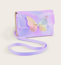 Load image into Gallery viewer, Lilac Butterfly Crossbody Bag
