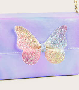 Lilac Butterfly Crossbody Bag
