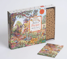Load image into Gallery viewer, Old Brown Bear Wood Picnic 100 piece puzzle
