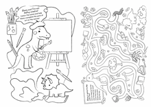 Load image into Gallery viewer, Dino Gang Colouring & Activity Book