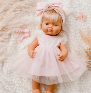 My First Tutu Doll Dress Pale Pink