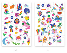 Load image into Gallery viewer, Djeco Rainbow Temporary Tattoos