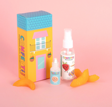 Load image into Gallery viewer, Confetti Blue Sweet Peach Perfume Making Kit
