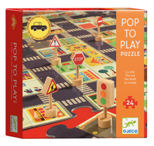 Load image into Gallery viewer, Djeco City Road Puzzle 24 Piece