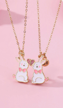 Load image into Gallery viewer, Best Friends Forever Necklace Set Buuny

