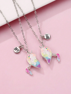 Best Friends Forever Necklace Set Unicorn