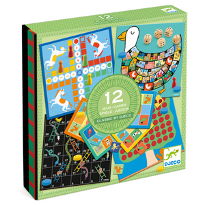 Djeco 12 Classic Board Games for 4 Years Up