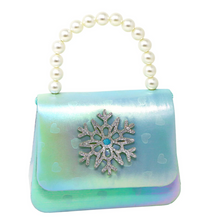 Load image into Gallery viewer, Pink Poppy Snowflake Handbag