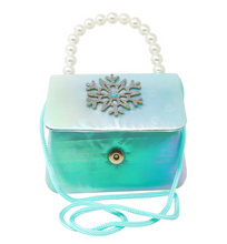 Load image into Gallery viewer, Pink Poppy Snowflake Handbag
