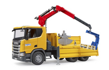 Load image into Gallery viewer, Bruder MAN Scania Super 560R Truck with Crane & 2 Pallets