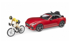 Load image into Gallery viewer, Bruder Leisure Time Roadster with 1 Road Bike & Cyclist
