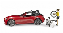 Load image into Gallery viewer, Bruder Leisure Time Roadster with 1 Road Bike & Cyclist