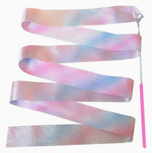 Load image into Gallery viewer, Sparkling Glitter Dance Ribbon Wand