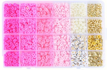Load image into Gallery viewer, Pink Heishi Bead Kit 2400 Peices
