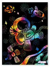 Load image into Gallery viewer, Avenir Space Scratch Art