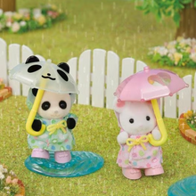 Load image into Gallery viewer, Sylvanian Families Nursery Friends Rainy Day Duo