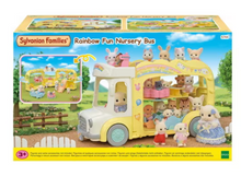Load image into Gallery viewer, Sylvanian Families Rainbow Fun Nursery Bus
