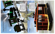 Load image into Gallery viewer, Usborne Build Your Own Trains Sticker Book