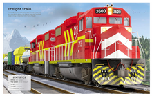 Load image into Gallery viewer, Usborne Build Your Own Trains Sticker Book