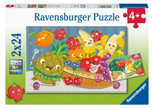Load image into Gallery viewer, Ravensburger - Fruit &amp; Vegetable Fun 2 X 24 Piece Puzzle
