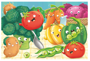 Ravensburger - Fruit & Vegetable Fun 2 X 24 Piece Puzzle
