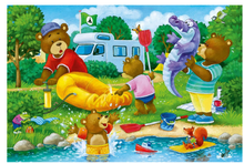 Load image into Gallery viewer, Ravensburger 2 X 24 Piece Bear Family Camping Trip