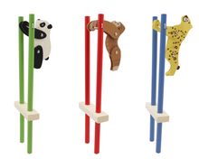 Load image into Gallery viewer, Kaper Kidz Wooden Trapeze Animals