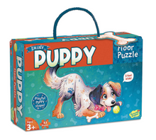 Load image into Gallery viewer, Peaceable Kingdom Floor Puzzle Puppy