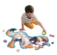 Load image into Gallery viewer, Peaceable Kingdom Floor Puzzle Puppy
