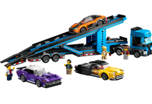 Load image into Gallery viewer, Lego City Car Transporter Truck with Sports Cars 60408
