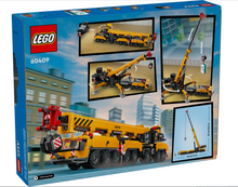 Load image into Gallery viewer, Lego City Yellow Mobile Construction Crane 60409