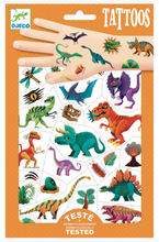Load image into Gallery viewer, Djeco Dino Club Temporary Tattoos