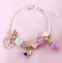 Load image into Gallery viewer, Lauren Hinkley Petite Fleur Violet Charm Bracelet