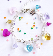 Load image into Gallery viewer, Lauren Hinkley Glitter & Magic Heart Charm Bracelet